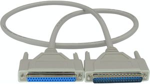 Serial Cable D-SUB 37-Pin Male - D-SUB 37-Pin Female 1m Grey